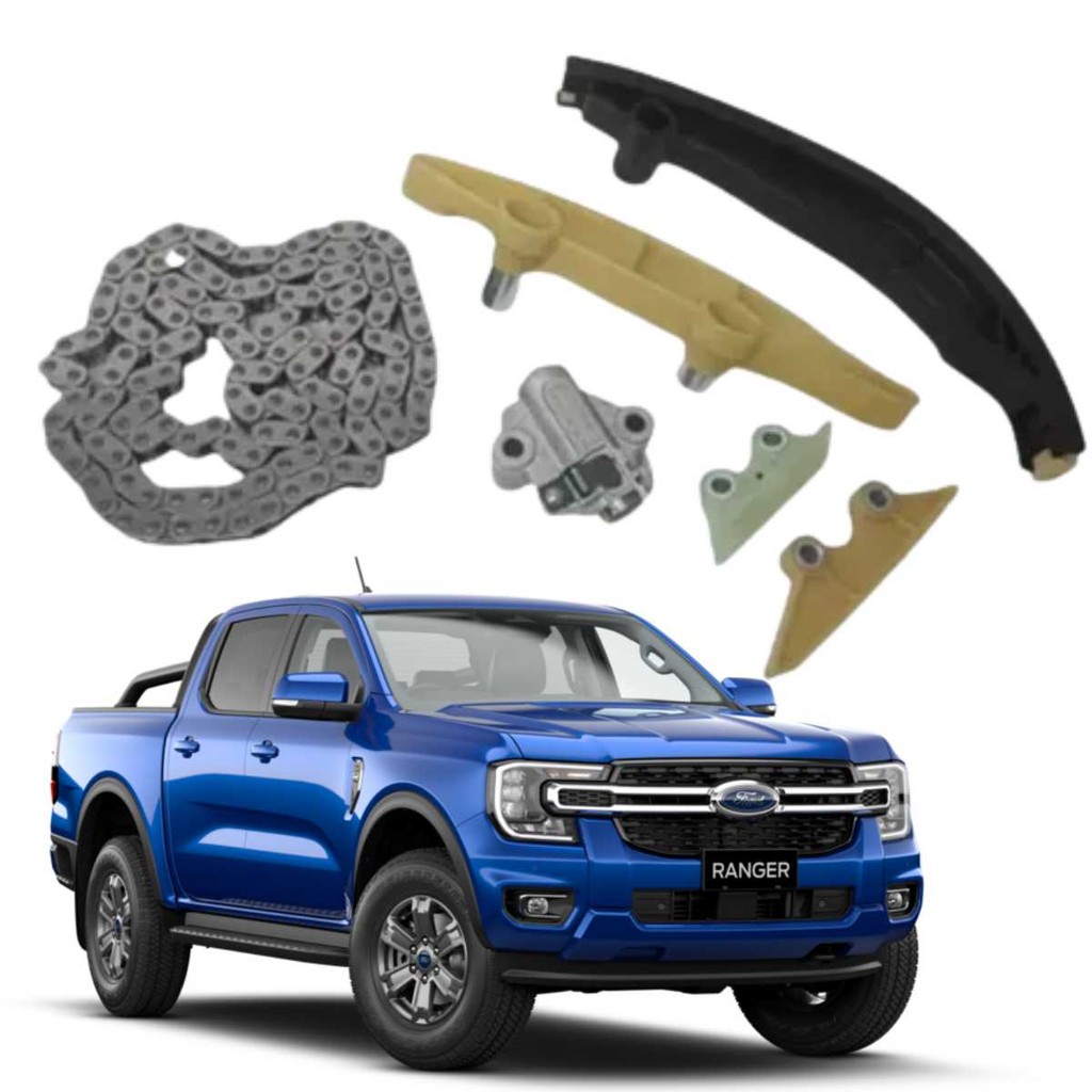 Kit Corrente Tensor + Guias Distribuição Ford Ranger 3.2 5cc