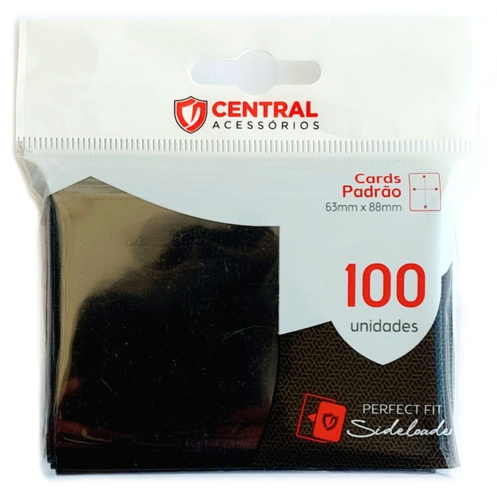SLEEVE PERFECT FIT SIDELOADER BLACKOUT FUMÊ 63X88mm CENTRAL 100 UNIDADES PROTETOR CARTAS POKÉMON TCG em Oferta na Shopee