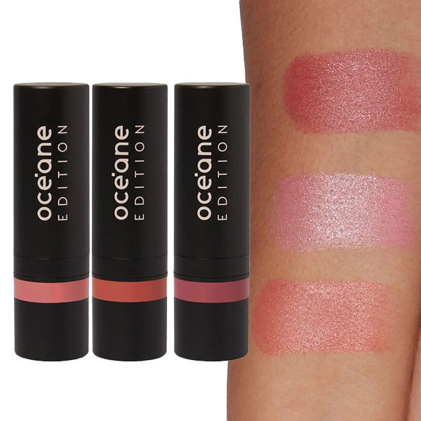 Blush em Bastao Oceane Edition Stick em Oferta na Shopee