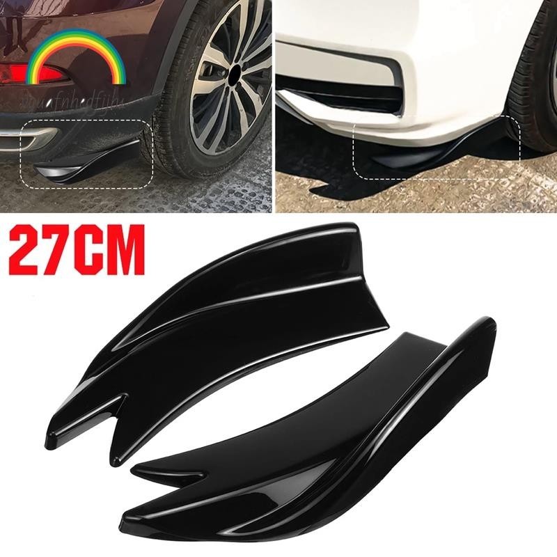 27cm Canards Spoiler Traseiro Fins Difusores Anti-Crash Difusor De Lábio Protetor De Ângulo De Envolvimento Universal