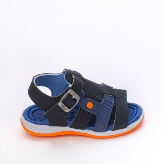 Sandália Infantil Menino Papete Bebê Kidy Marinho Laranja em Oferta na Shopee