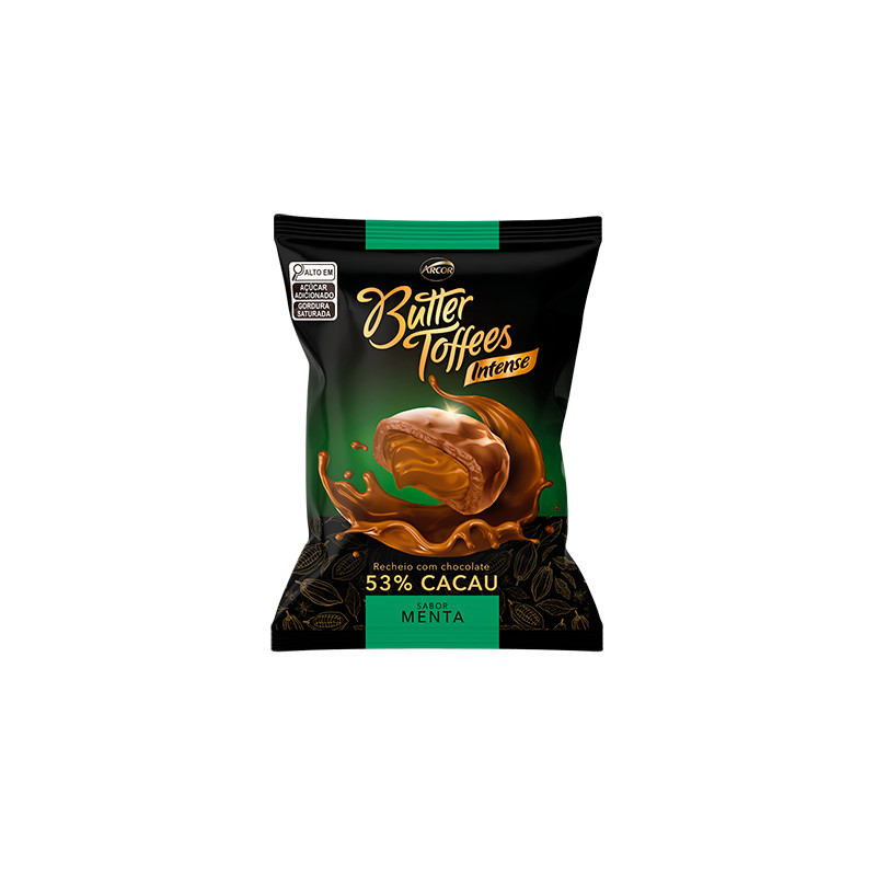 Bala Buter Toffe Intense Menta 400gr Arcor