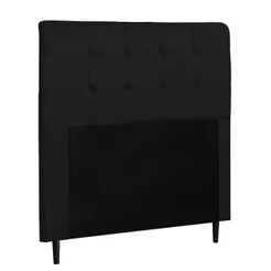 Cabeceira Cama Box Casal 140cm Luna I02 Suede Preto - Mpozenato
