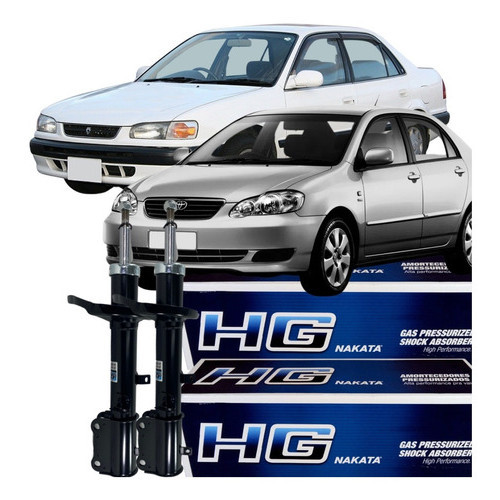 Par Amortecedor Traseiro Nakata Corolla 1992 Á 2002 em Oferta na Shopee