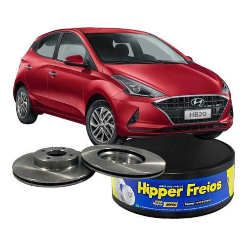 Par Disco Freio Dianteiro Hyundai Hb20 1.0 12v 2013 À 2021