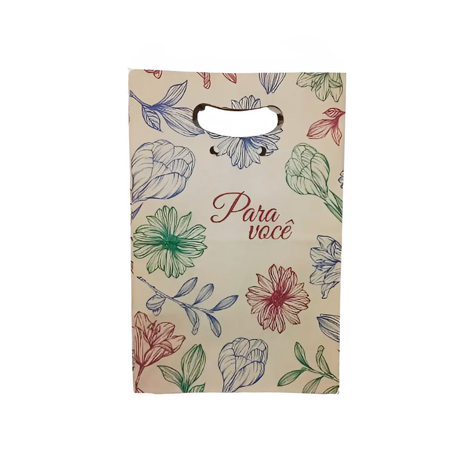 Sacola de Papel Kraft Boca de Palhaço - Para Você Ref 1668 - 20x15x29cm  - 10 unidades - WMA - Rizzo em Oferta na Shopee