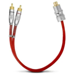 Cabo Y Blindado Rca 2 Macho E 1 Femeas Vermelho