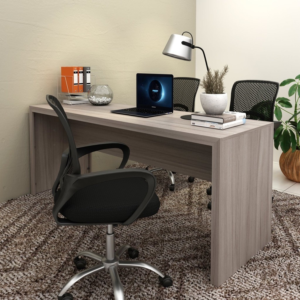 Mesa Para Escritório 2 Lugares 180cm ME4185 Carvalho - Home & Living