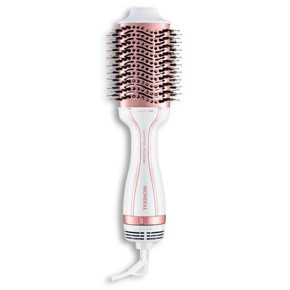 Detalhes do Escova Secadora White Rose Line Mondial ES50 Bivolt