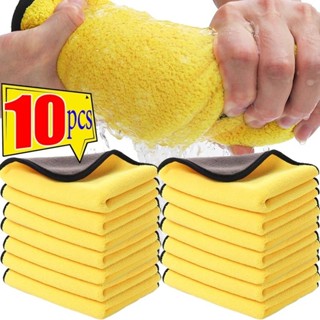 10 Unid . Lavagem Extra Macia De Carro Toalha De Microfibra Limpeza Pano De Nunca Raspar