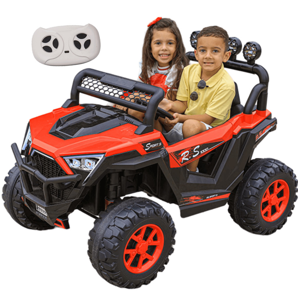 Carro Eletrico Zippy Toys Jipe UTV RS1000 12V Controle Vermelho em Oferta na Shopee