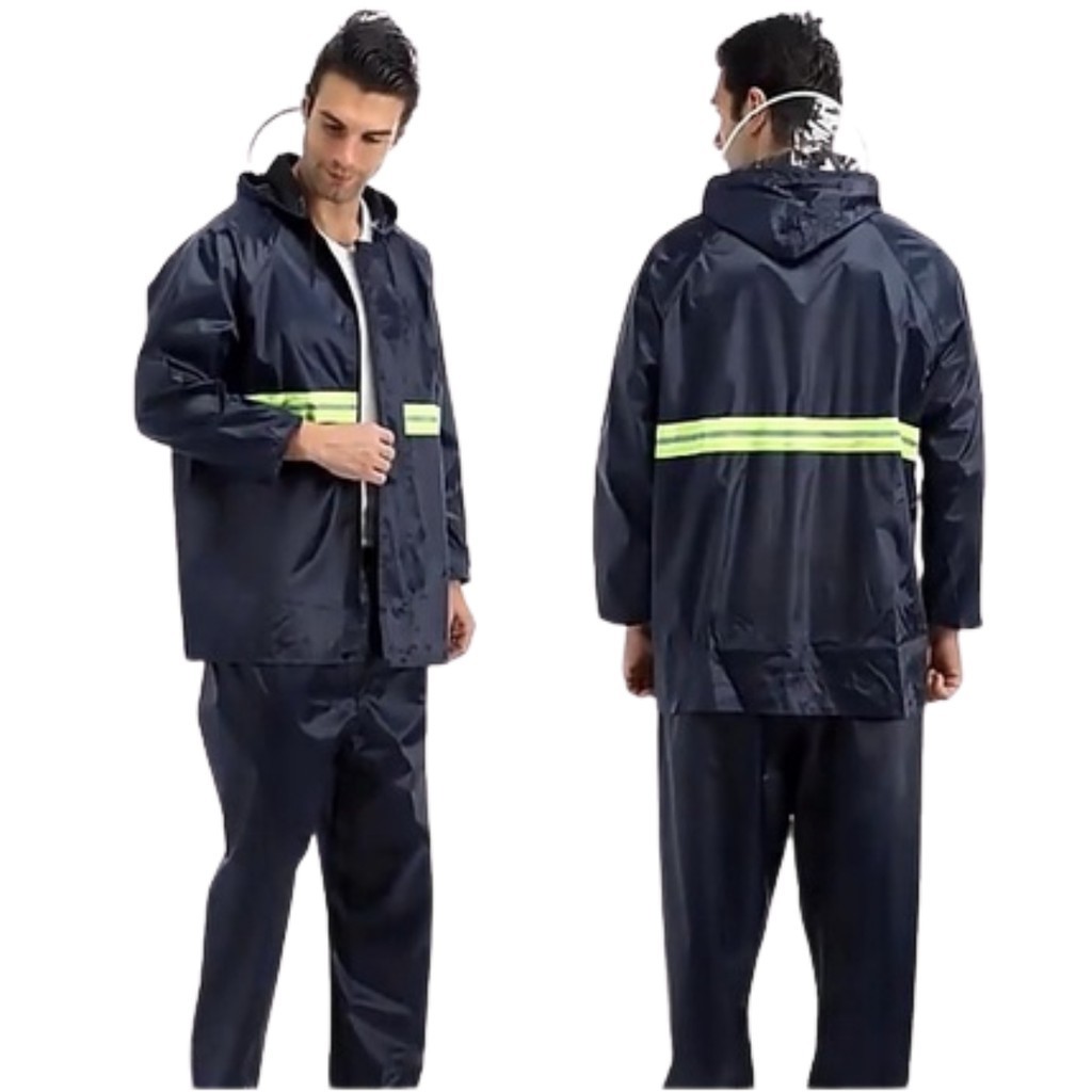 capa de chuva para motoboy cojunto casaco e calça impermeavel motoqueiro reforçada masculina capuz