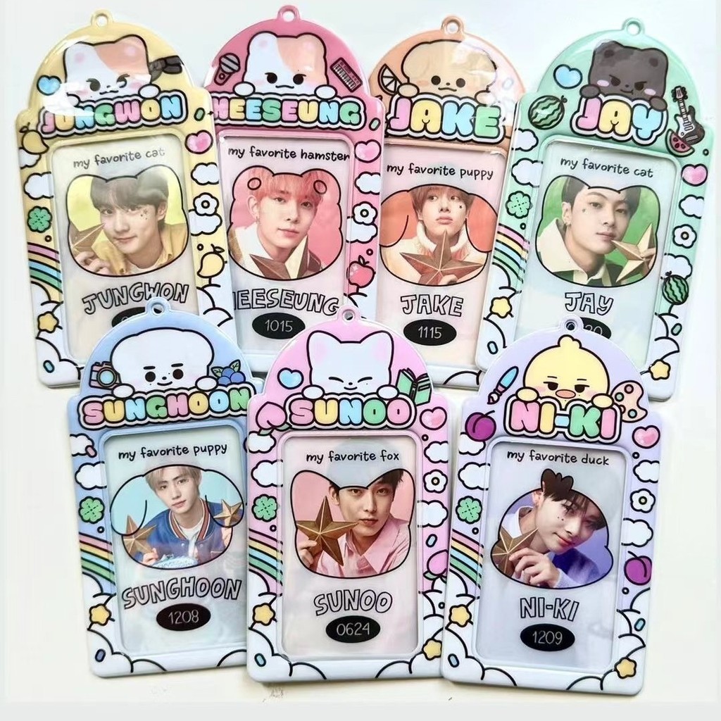 Chaveiro Kpop Idol Enhypen Animal Photo Card Holder em Oferta na Shopee