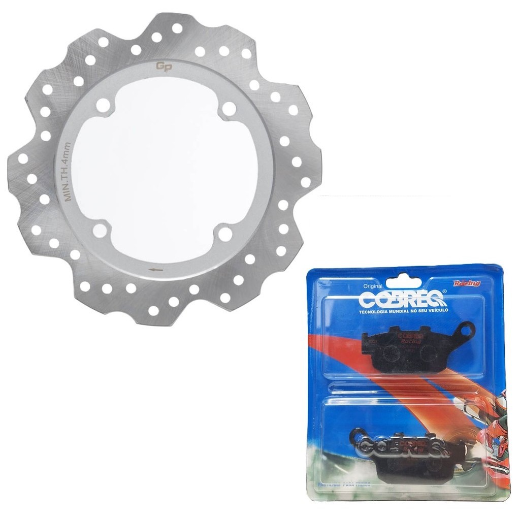 Disco de Freio Traseiro Cb 500X Cb 500F Cb 500R 2014-2025 + Pastilhas Cobreq Racing em Oferta na Shopee