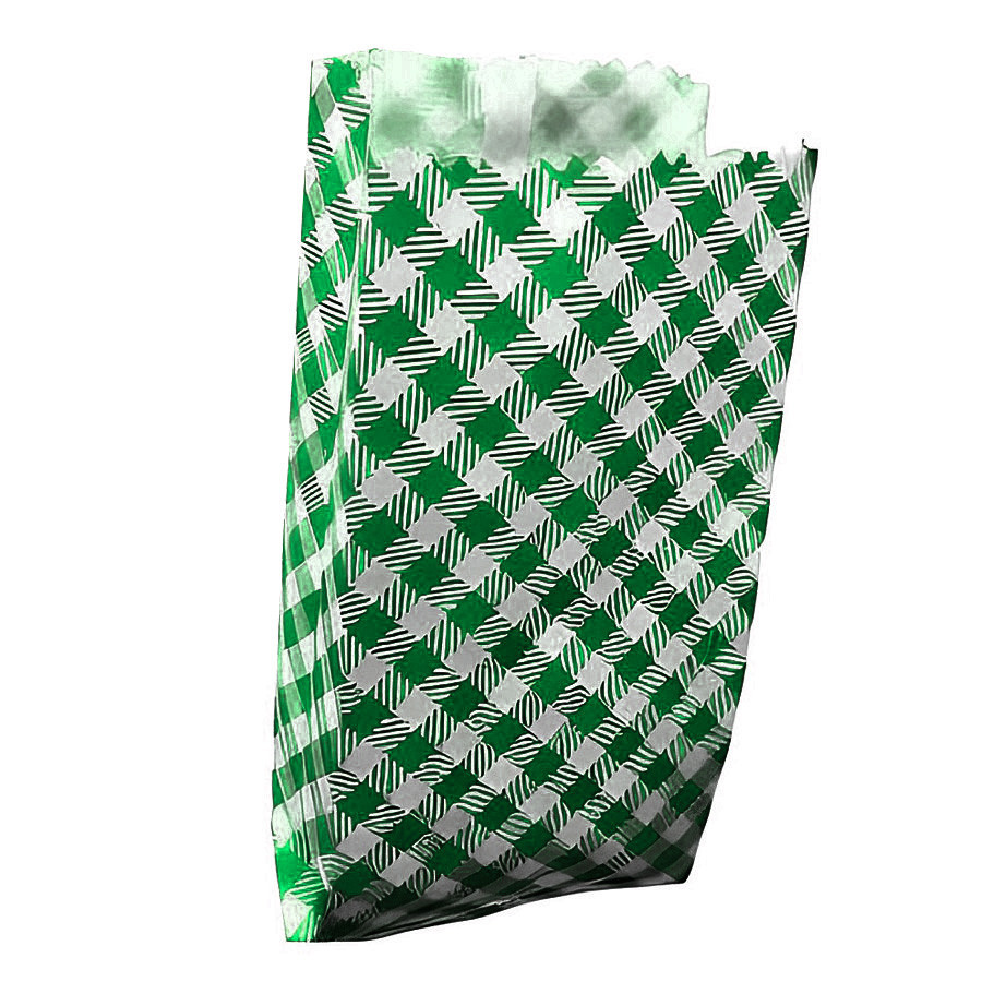 Saquinho de Papel - Xadrez Verde Escuro Mod 3 - 7,5x18cm - 50 unidades - Rizzo - Stationery