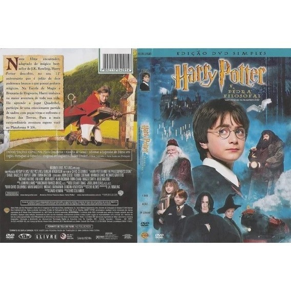 Harry potter e a pedra filosofal- Edição DVD simples editora Chris Columbus