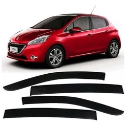 Calha de Chuva Defletor Peugeot 208 2012 a 2019 4 Portas Ecoflex