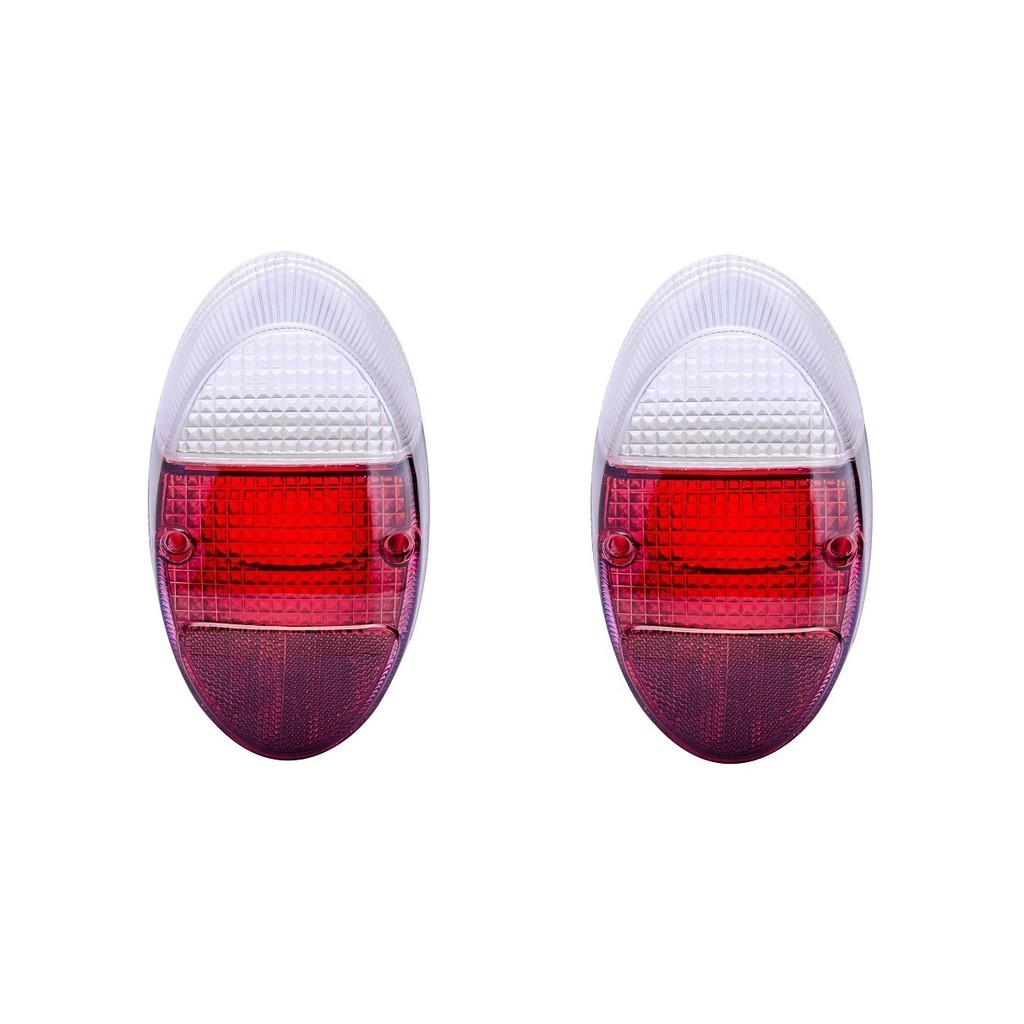 Par Lente Lanterna Traseira Fusca 1200 1962 1963 1964 1965 1966 Fusca 1300 1967 1968 1969 1970 1971 1972 1973 1974 1975 1976 1977 1978 1979 1980 1981 1982 Cristal