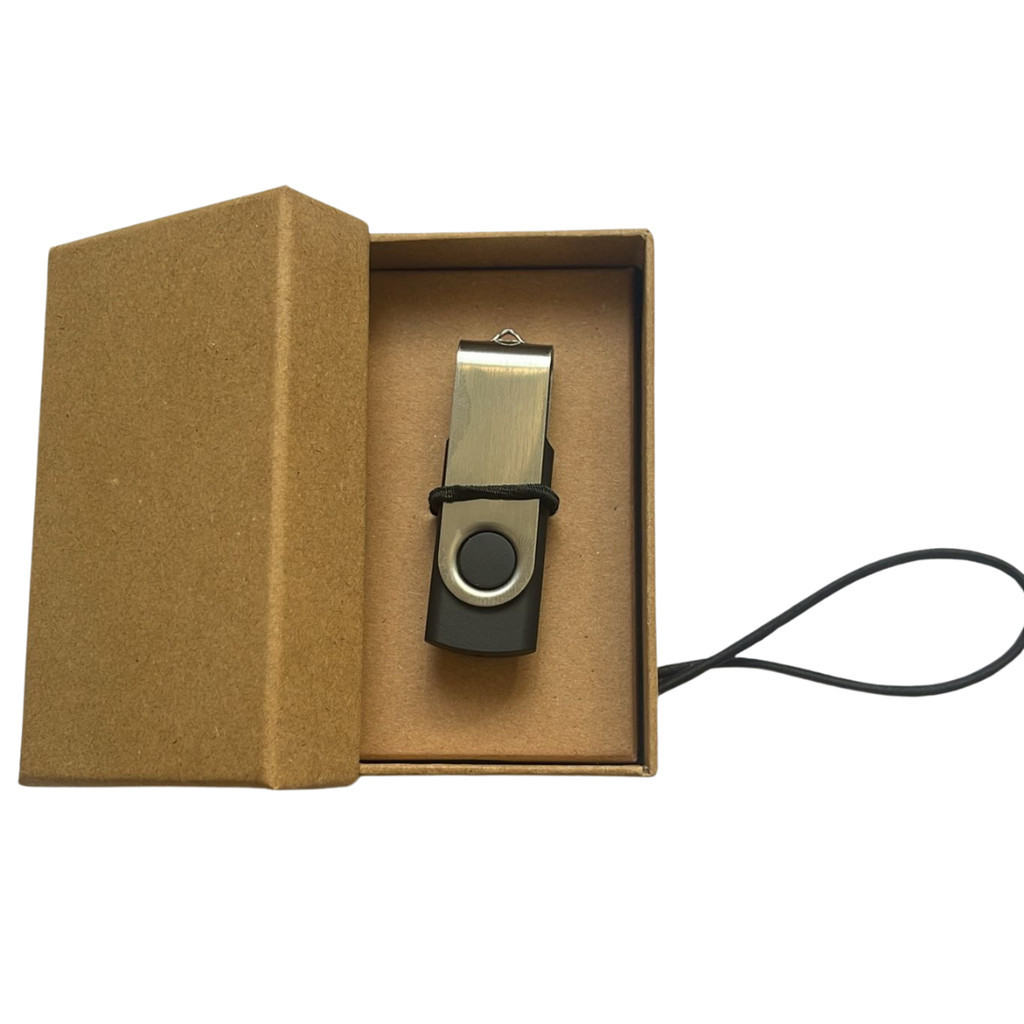 Kit Caixinha + Pen Drive Giratório  Personalização a partir de 5 peças (REF-KT4)