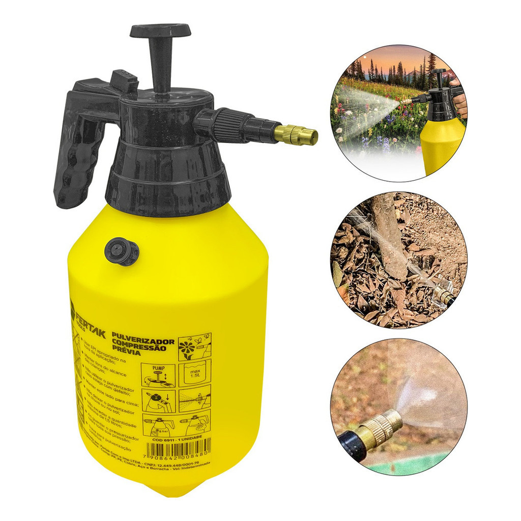 Borrifador Pulverizador Manual Herbicida Jardim Gatilho 1.5l