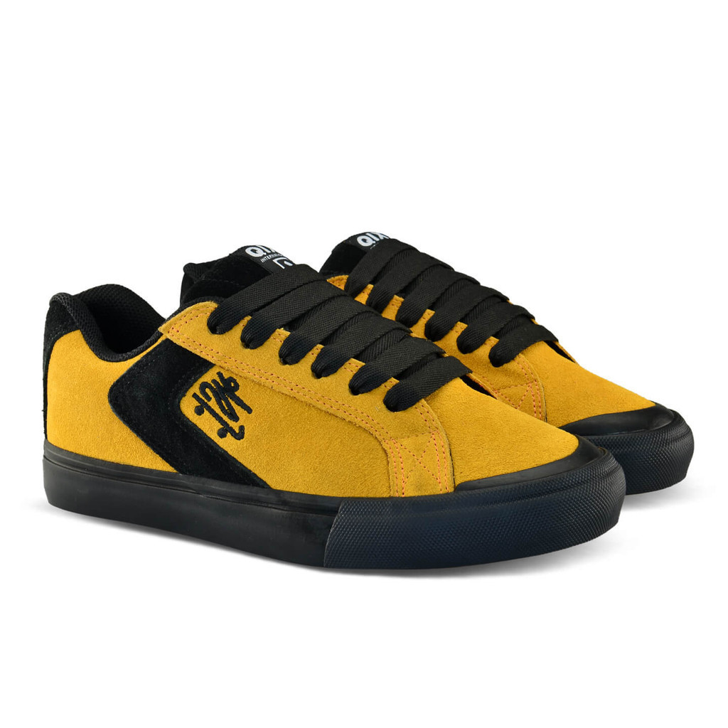 Tênis QIX Chorão Park by Luizão Skatista Mostarda Cano Baixo Casual - Men Shoes