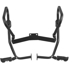 Protetor de Carenagem Cromo Forte Shield Com Pedaleira Retrátil Nxr 150 / Nxr 160