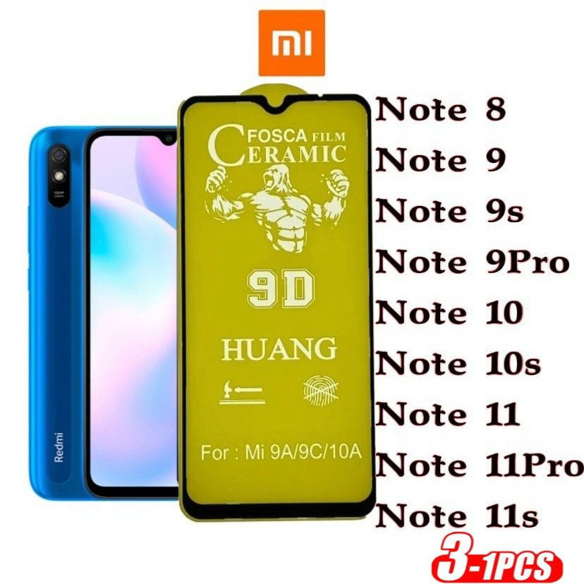 Kit Película Fosca Cerâmica Flexível 9D XIAOMI NOTE8 NOTE9 NOTE9PRO NOTE10 NOTE11 NOTE11S NOTE11PRO