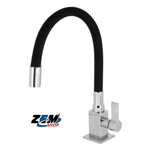 Torneira Cozinha Mesa/bancada/cuba Gourmet Silicone Black Acabamento Brilhante Cor Preto em Oferta na Shopee