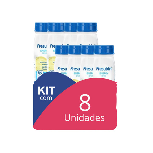 Kit Com 8 Fresubin Energy Drink Baunilha 200ml