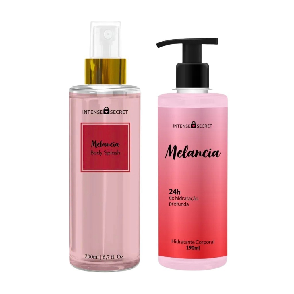 Combo Melancia: Body Splash + Hidratante Corporal - Intense Secret