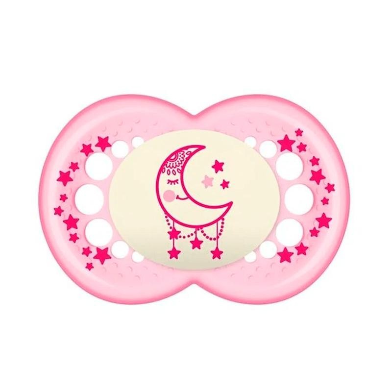 Chupeta MAM Night +6 Meses Cor Rosa 1 Unidade em Oferta na Shopee