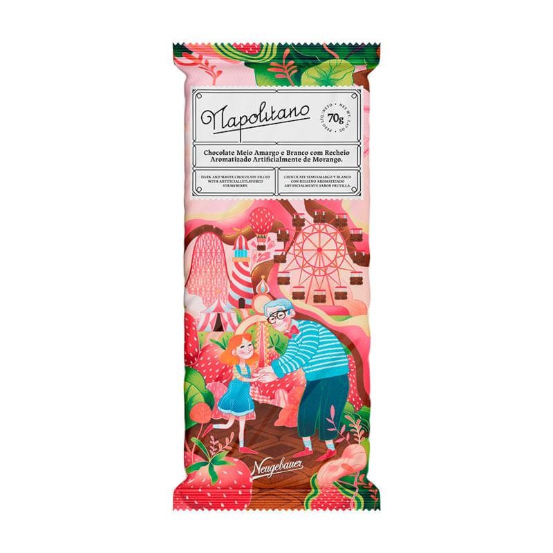 Chocolate Neugebauer Napolitano 70g em Oferta na Shopee