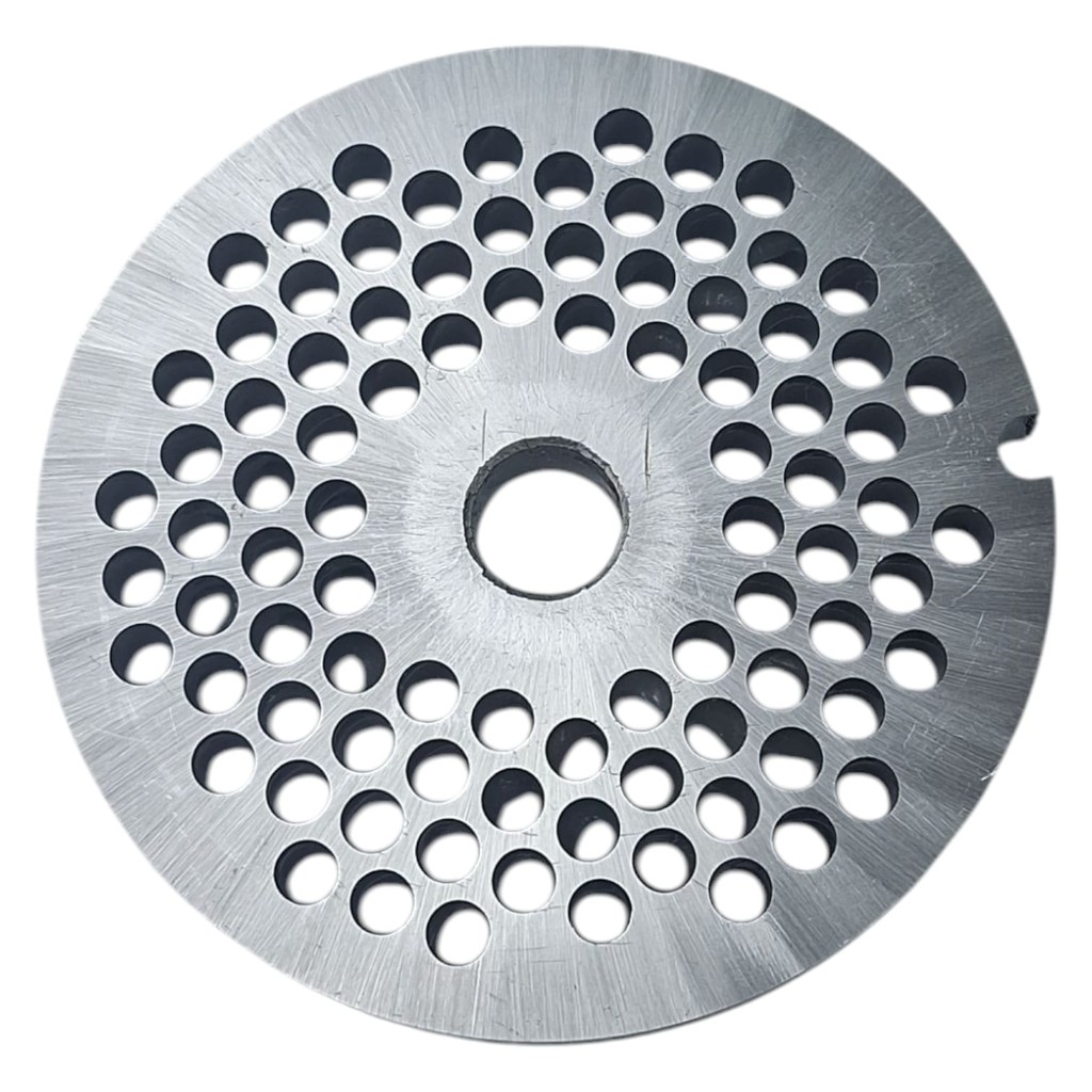 DISCO DE MOEDOR DE CARNE BOCA 22 COM FURO 5MM 22/05 AÇO CARBONO REDE PARA MOEDOR DE CARNE