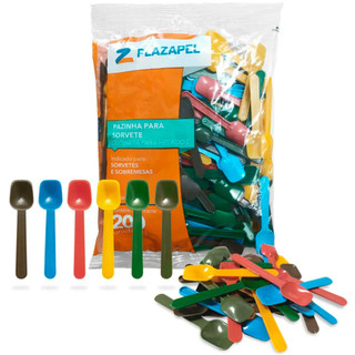 Pazinha Colher Pequena Plástico Resistente Sorvete Doce Sobremesa Concha Colorido Pacote 1000 em Oferta na Shopee