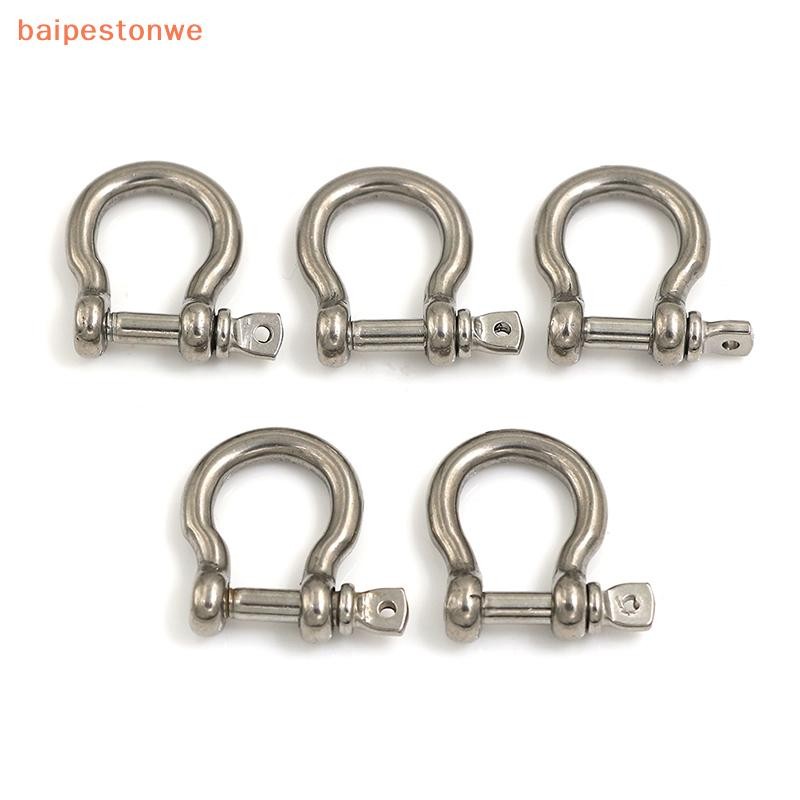 [baipestonwe] 5pcs m4 304 Manilha De Arco Inoxidável Parafuso De Aço Aparelhamento