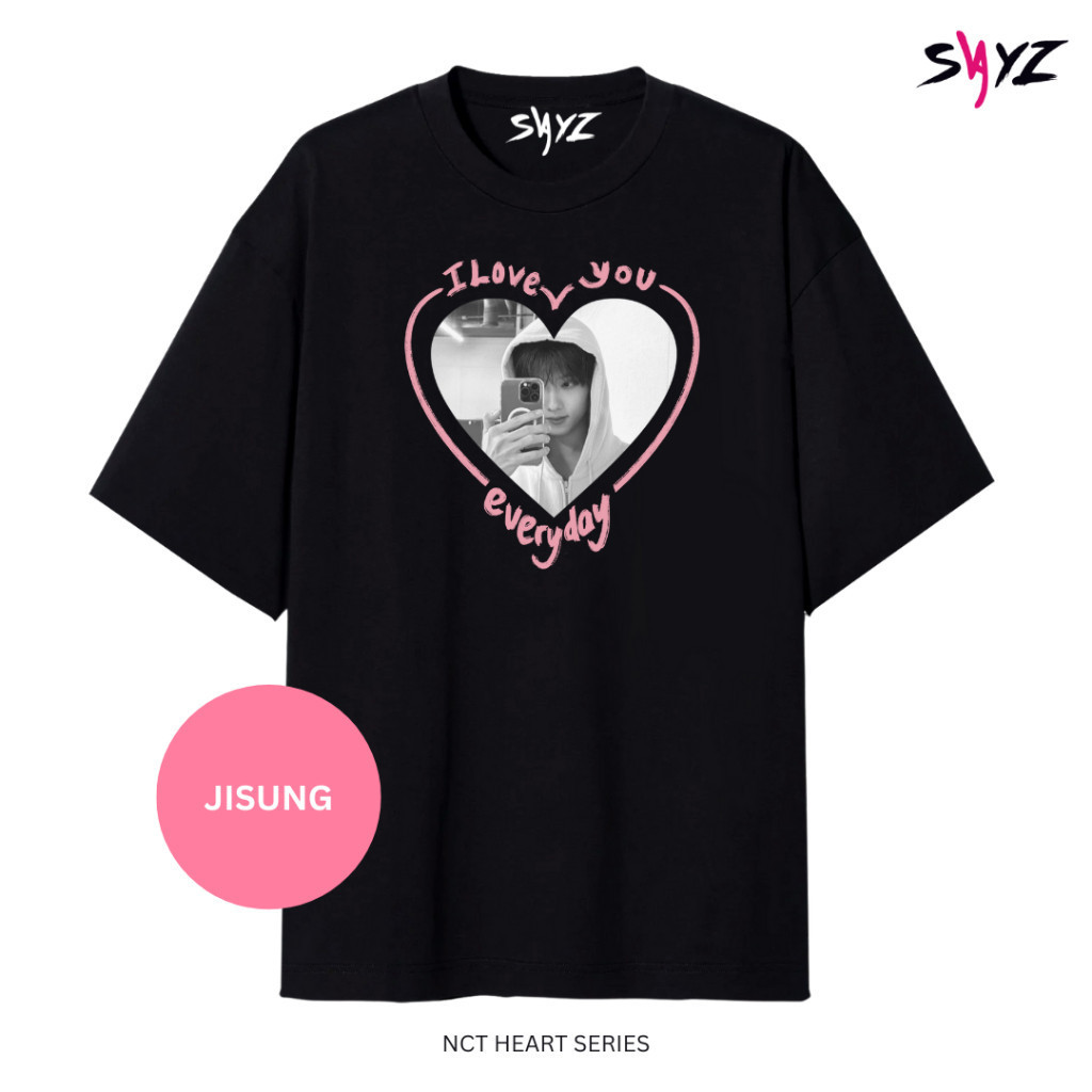 Camisa Camiseta kaos NCT DREAM " I Love you everyday "Camisa Visual K-pop Amor Diário Blusa Estilo Coreano Frase I Love