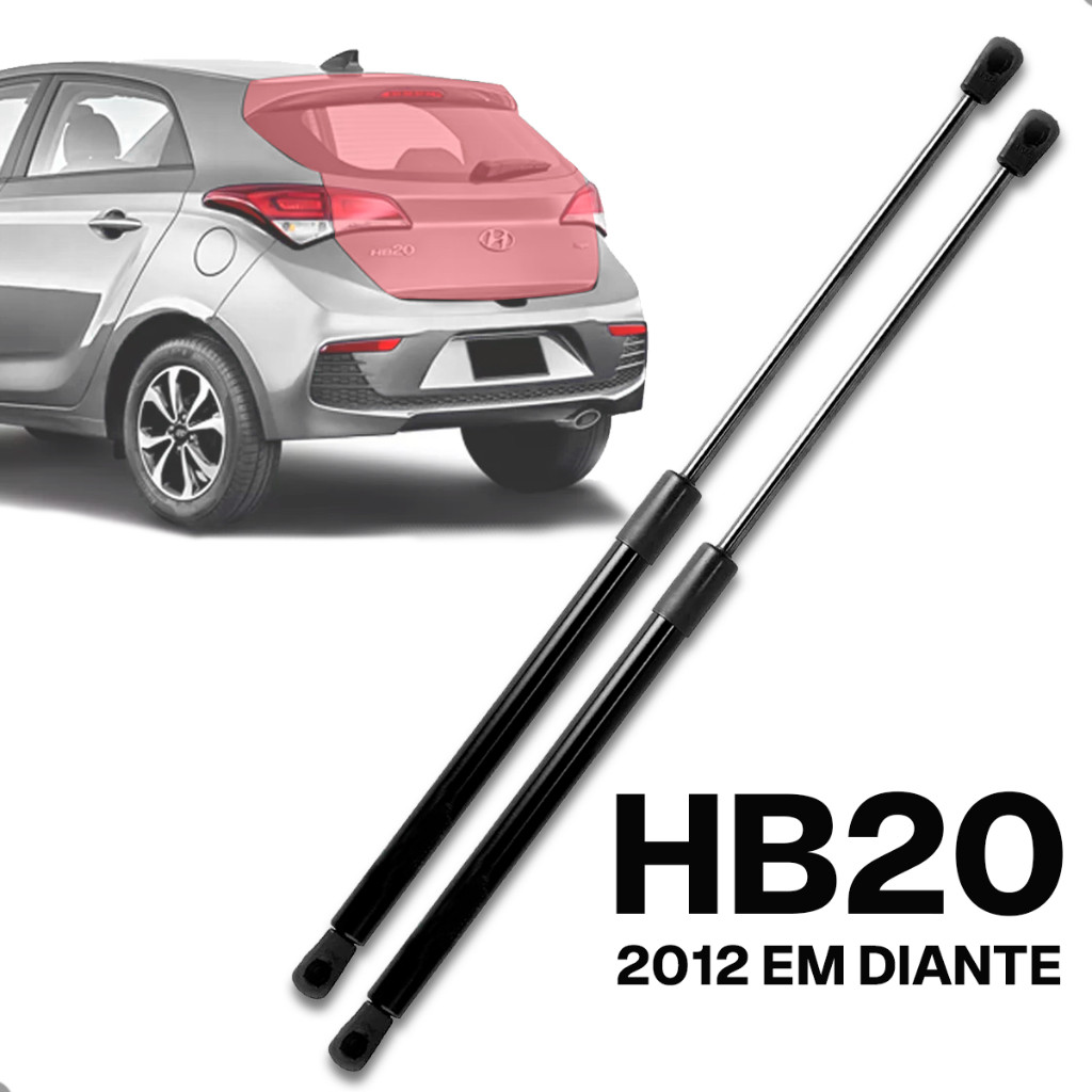Par de Amortecedor Porta Malas Tampa Traseira Hyundai HB20 2012 em diante - Spare Parts and Accessories for Vehicles