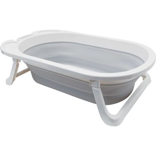 Banheira Bebê Infantil Dobrável Viagem Portátil Silicone Anti Derrapante (Cinza / Rosa / Azul) em Oferta na Shopee