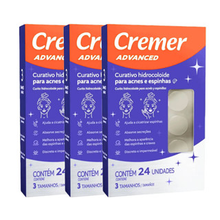 Curativo Hidrocolóide para Acne e Espinhas Advanced Kit com 3 caixas Cremer em Oferta na Shopee