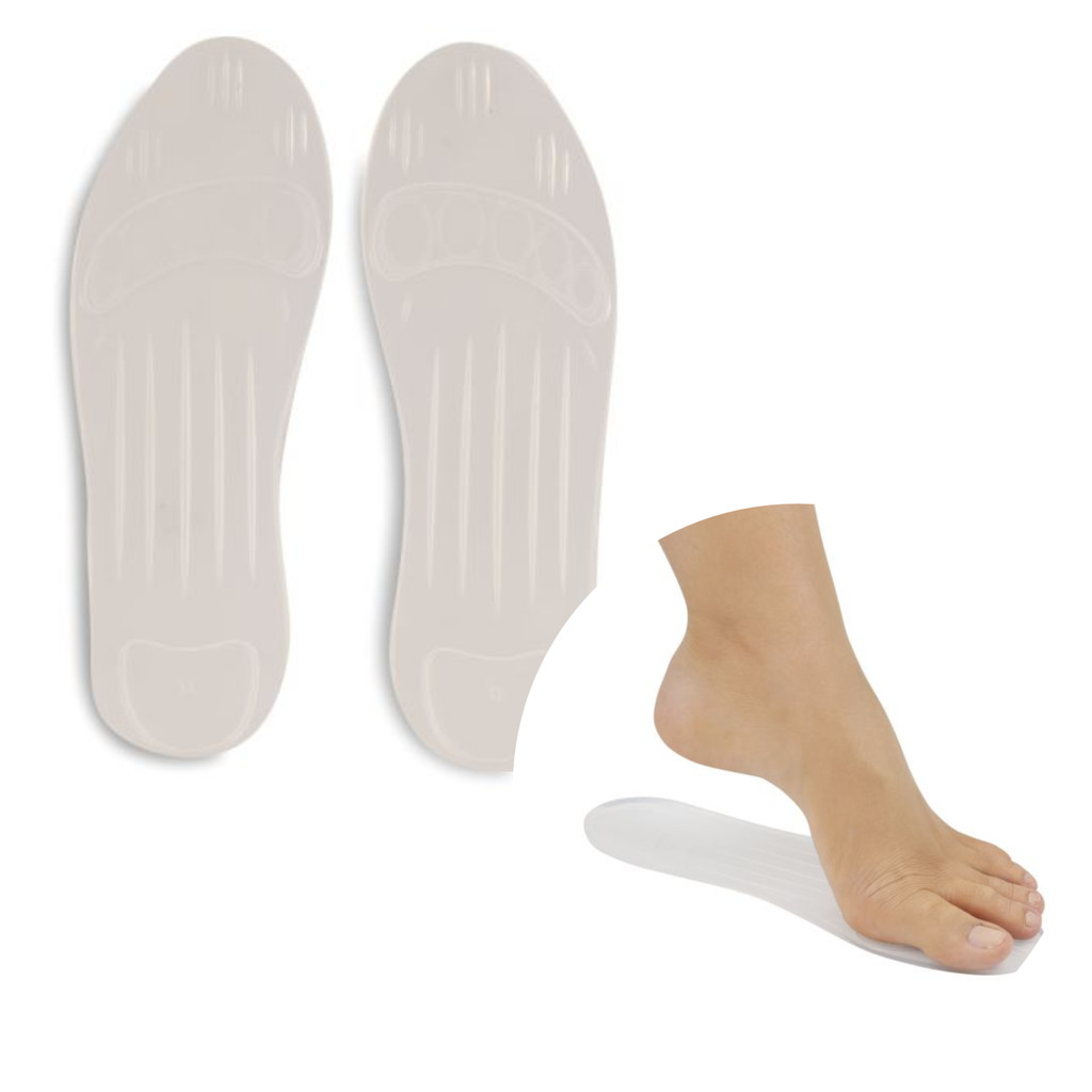 Palmilha Ortopédica Gel Silicone Especial Anatômica Macia P/ Absorção Impacto Resistente Confortável