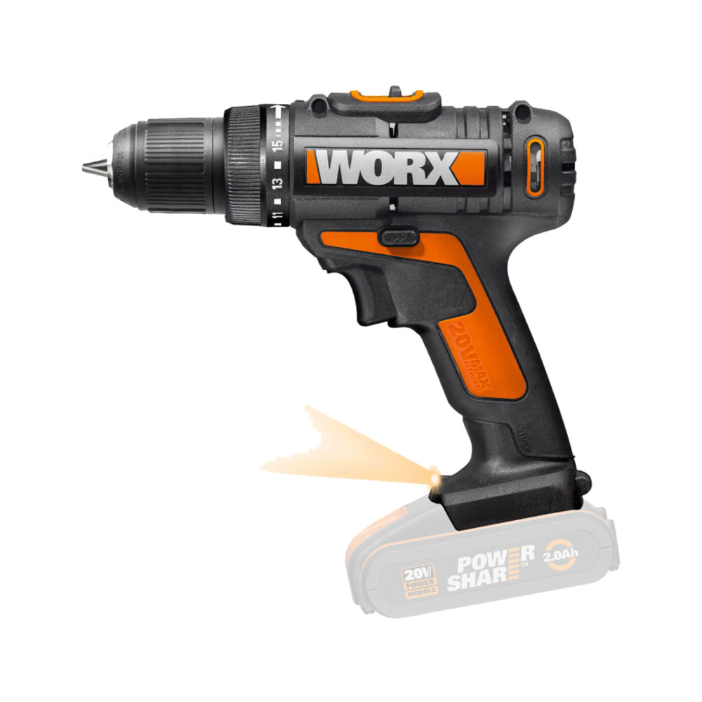 Parafusadeira e Furadeira a Bateria 20V WX101.9 WORX em Oferta na Shopee