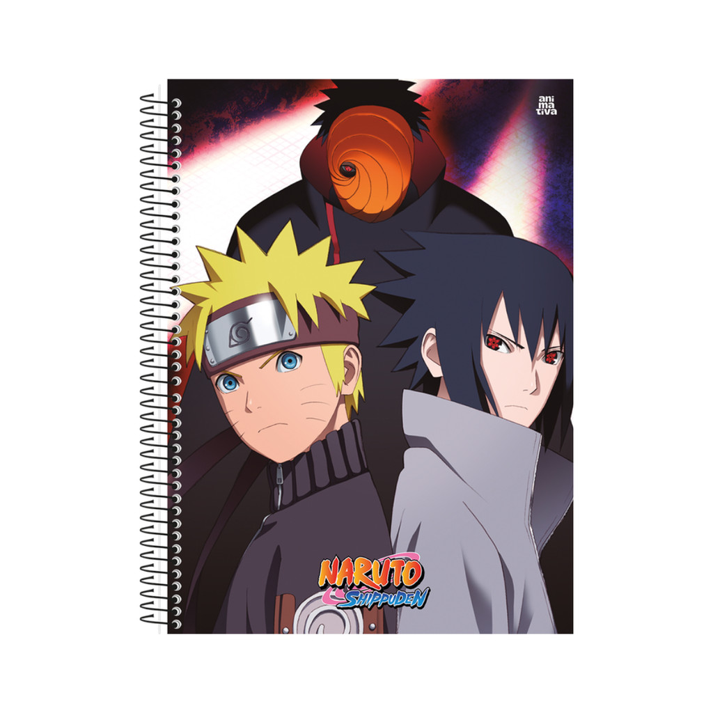 Caderno 20 Matérias Universitário Naruto 320 Folhas  CAPA:OBITO em Oferta na Shopee
