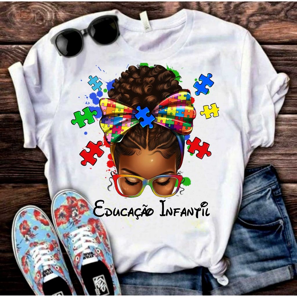 Camiseta Educação Infantil Professora Pedagogia Educadora Infantil  Camiseta T-Shirt Blusa Q