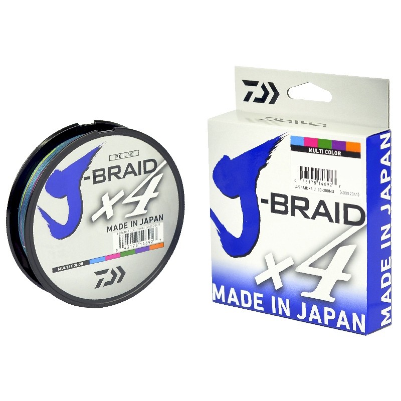 Linha multifilamento J-BRAID x4 135m Verde - Daiwa