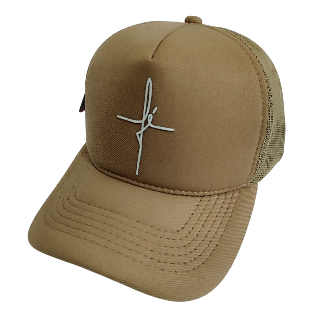 Boné Truck Liso PREMIUM Telinha Fé Country Bone Trucker Liso Bone Masculino Unisex Telinha