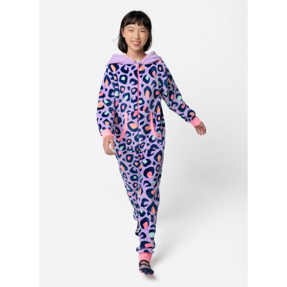 Macacão Manga Longa Soft Menina Teen Onça - Puket em Oferta na Shopee