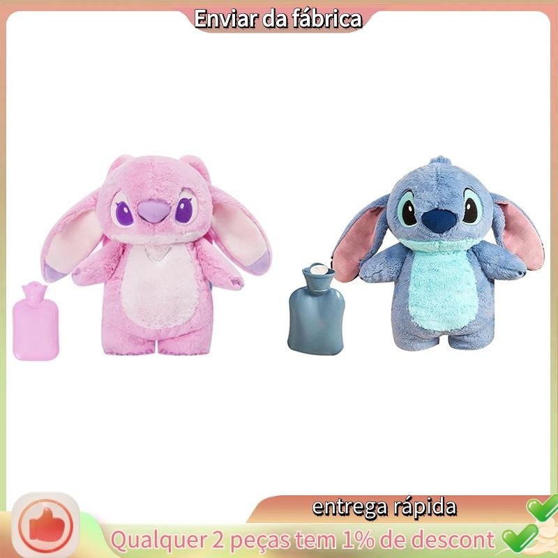 Disney Stitch Winter Extra Large Plush Garrafa De Água Quente De Pelúcia Grande Anime Aquecedor Para Mulheres