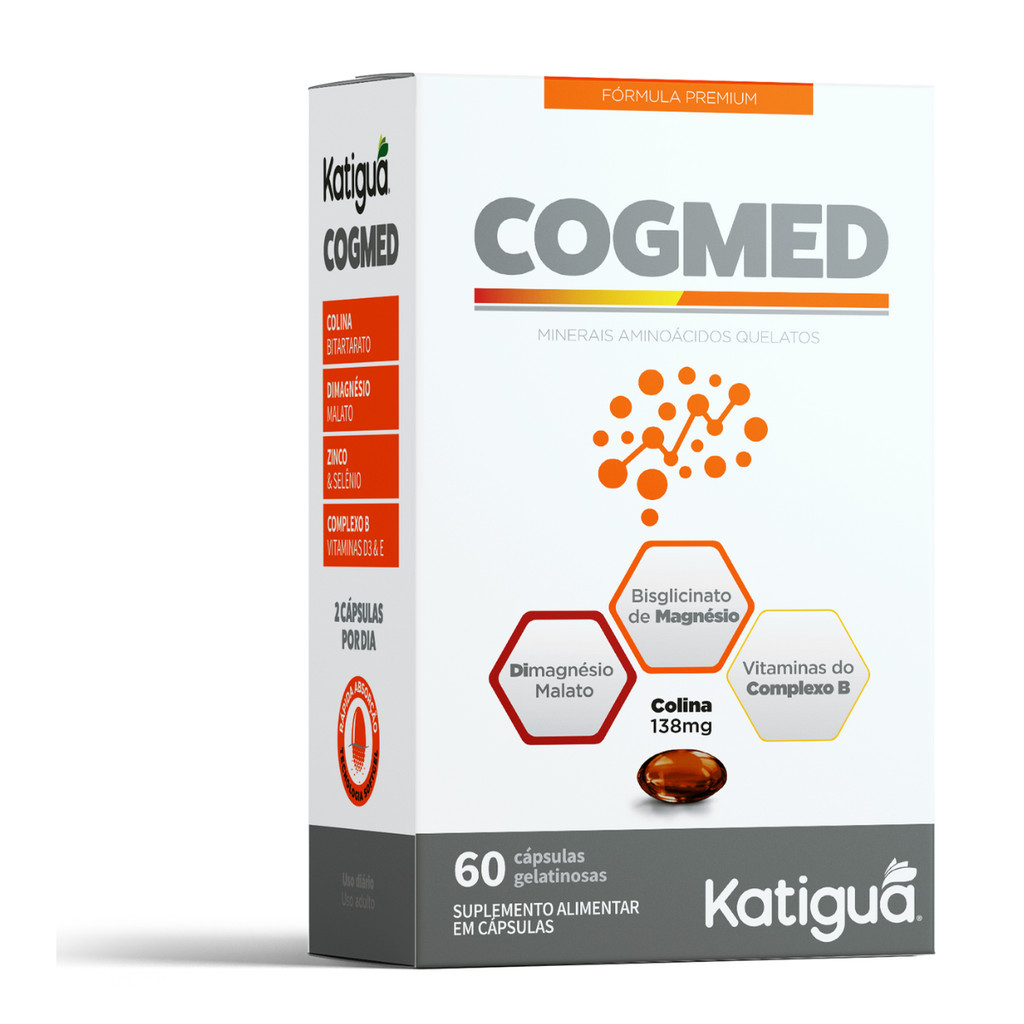 Cogmed 750mg 60Caps Melhora Foco e Concentração