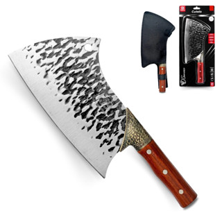 Cutelo Profissional 7 Polegadas Aço Artesanal Gourmet Cabo de Madeira em Oferta na Shopee