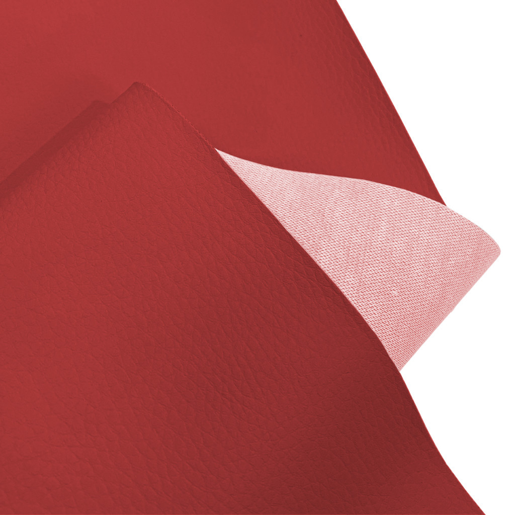 Tecido Courvin Viena Veneto Automotivo Vermelho 25,00x1,40 Metros